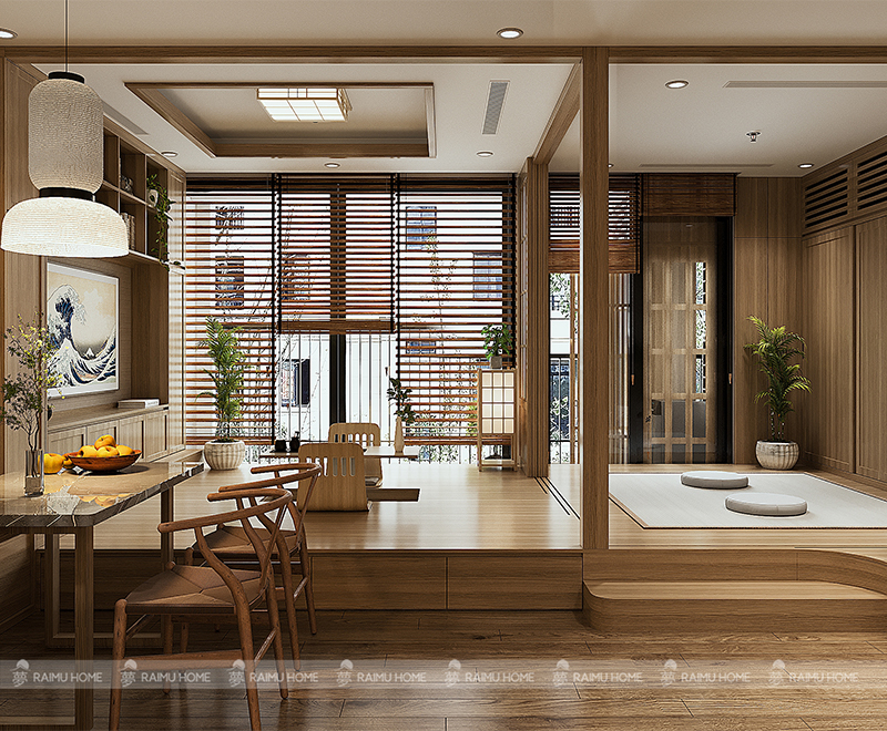 thiết kế nội thất căn 2 ngủ swan lake onsen ecopark